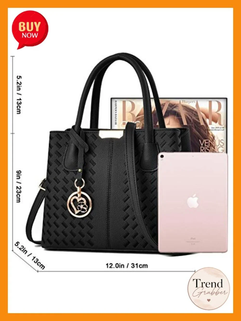 PU Leather Tote Satchel Shoulder Bag Crossbody Top Handle